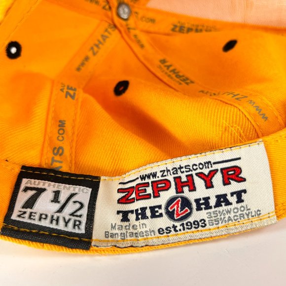 Vtg Wichita State Shockers NCAA Fitted 7 1/2 Cap Hat Zephyr Logo Mens WSU 90s - Picture 12 of 16